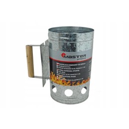 Kaminas apšvietimui anglies briketai BBQ židinys židinio grilis 26x17cm sidabrinis5