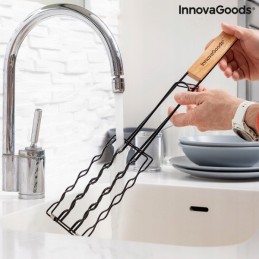 Grilio grotelės, dešrelių laikiklis