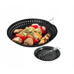 Grilio keptuvė be riebalų kepimui ant nepridegančių grotelių - bbq
