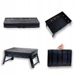 Sodo vakarėlis nešiojamas sulankstomas kepsninės lagaminas kelionės kompaktiškos kelionės