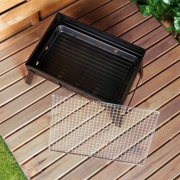 Sodo vakarėlis nešiojamas sulankstomas kepsninės lagaminas kelionės kompaktiškos kelionės