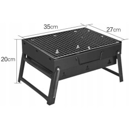 Sodo vakarėlis nešiojamas sulankstomas kepsninės lagaminas kelionės kompaktiškos kelionės