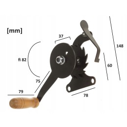 Grilio ritė su 2 skylutėmis, dažyta milteliniu būdu
