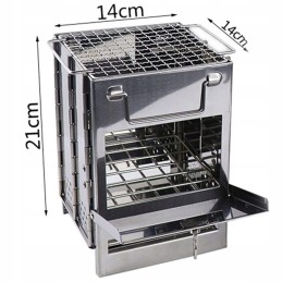 ⭐ BBQ Stove Rocket Stove turistinis nešiojamas sulankstomas sodo kempingas ⭐