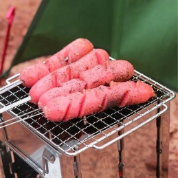 ⭐ BBQ Stove Rocket Stove turistinis nešiojamas sulankstomas sodo kempingas ⭐