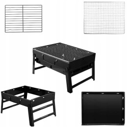 Nešiojama sulankstoma anglis turistinė kepsninė