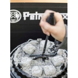 Petromax juodos spalvos dangtelio keltuvas ketiniams puodams