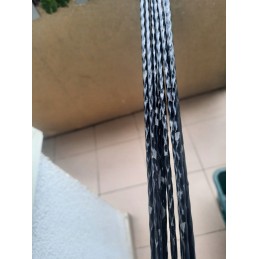 10 pagaliukų rinkinys su 140 cm nerūdijančia šakute