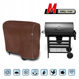 Vandeniui atsparus apsauginis dangtelis, skirtas medžio anglims arba dujinėms sodo kepsninėms