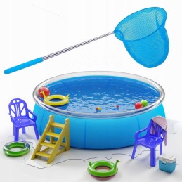 Tinklas drugeliams, vabzdžiams, žuvims, vaikams, teleskopinis tinklelis baseinui