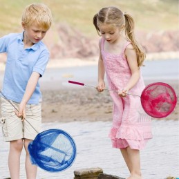 Tinklas drugeliams, vabzdžiams, žuvims, vaikams, teleskopinis tinklelis baseinui