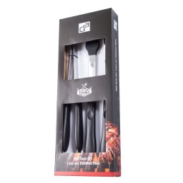 G21 3 grilio įrankių rinkinys - nerūdijantis plienas