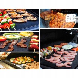 8x tefloninis kilimėlis, grotelės ir kepimo skarda