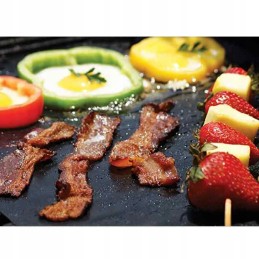 8x tefloninis kilimėlis, grotelės ir kepimo skarda