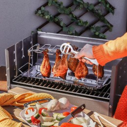 Stovas BBQ vištienos sparnelių kepimui