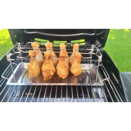 Stovas BBQ vištienos sparnelių kepimui