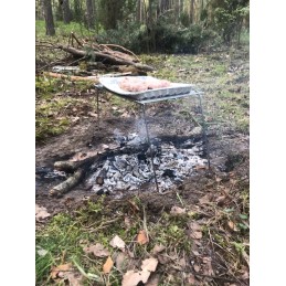 Ugnies grotelės mfh nešiojamos sulankstomos grotelės