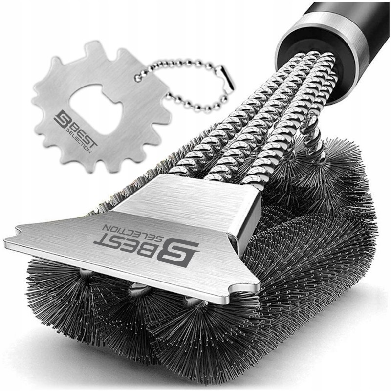 Vielinių grotelių valymo šepetys + nemokamas grandiklis, atidarytuvas, premium