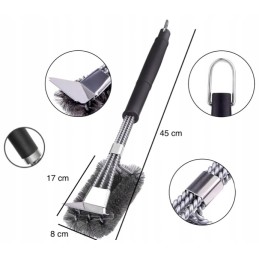 Vielinių grotelių valymo šepetys + nemokamas grandiklis, atidarytuvas, premium