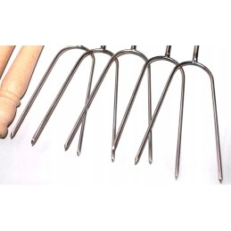 Nerūdijančio plieno ugnies lazdos galais 150 cm, 10 vnt