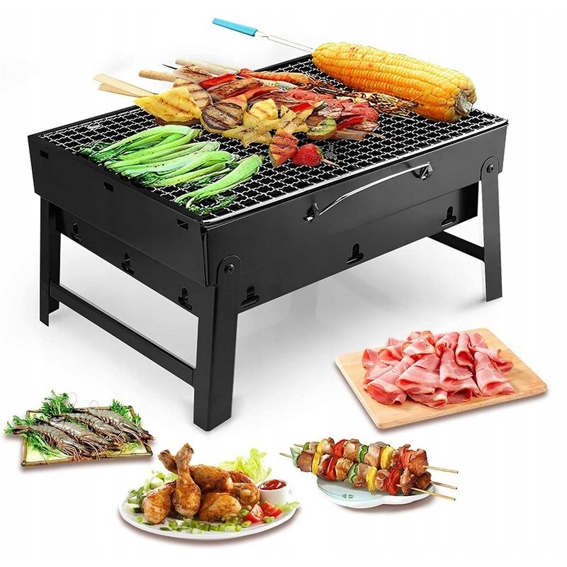 Nešiojama, sulankstoma, kompaktiška turistinė kepsninė