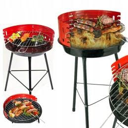 Nešiojamos apvalios briketinės sodo anglies kepsninės stovyklavimui