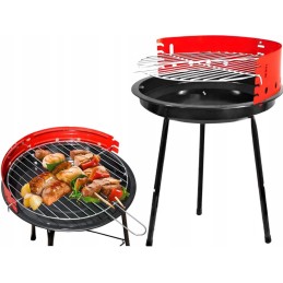 Nešiojamos apvalios briketinės sodo anglies kepsninės stovyklavimui