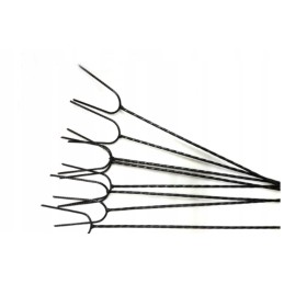 Šakės, lazdos, šašlykinės, 125 cm, 10 vnt