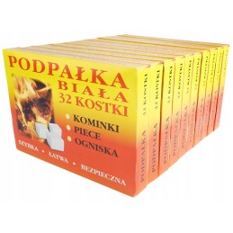 Kursas, kūrenimas, šašlykui, židinys, krosnis, laužas, baltas, 32 kubeliai, 10 pak.