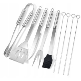 Kepsninės rinkinys, kepsninės reikmenys, 10 vnt., dėklas