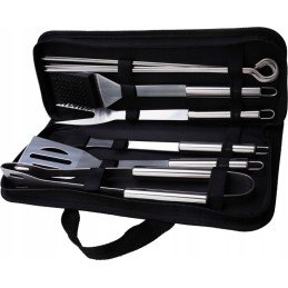 Grilio įrankių rinkinys, BBQ kepsninės reikmenys, 12 vnt