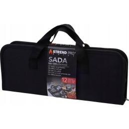 Grilio įrankių rinkinys, BBQ kepsninės reikmenys, 12 vnt