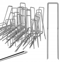 Stiprūs cinkuoto metalo kaiščiai agrotekstilei agrotekstilei ankeriai kaiščiai 100 vnt.