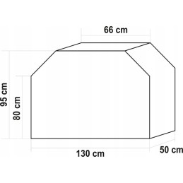 Grilio dangtis 130 x 50 x 95 cm lund