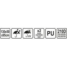 Grilio dangtis 130 x 50 x 95 cm lund