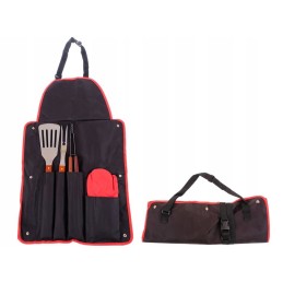 Grilio įrankių rinkinys drgrill prijuostėje