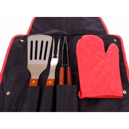 Grilio įrankių rinkinys drgrill prijuostėje