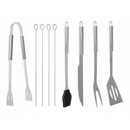 Kepsninės stalo įrankių rinkinys iš 9 priedų dėkle