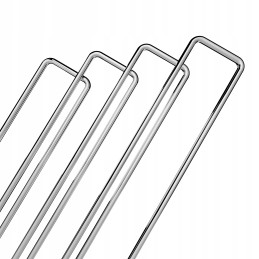 Stiprūs cinkuoto metalo kaiščiai agrotekstilei agrotekstilei ankeriai kaiščiai 100 vnt.