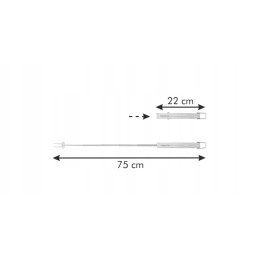 Privilegija teleskopinė šakutė 75 cm