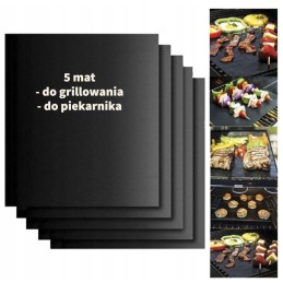 5x grilio kilimėlis 40cm x 30cm orkaitei