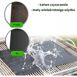 5x grilio kilimėlis 40cm x 30cm orkaitei