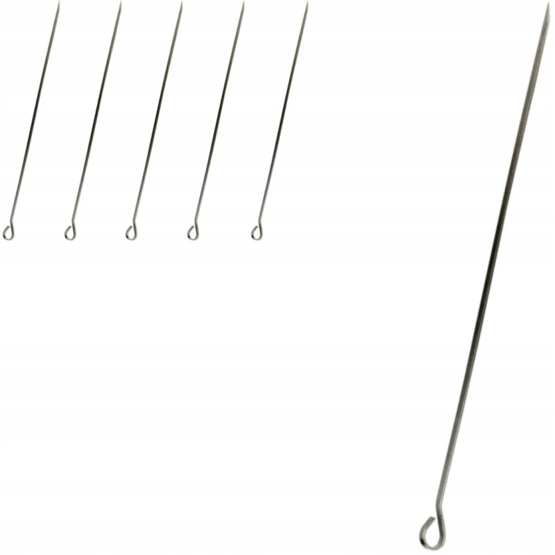 Plieniniai mentelės smeigtukai iešmams, 35 cm, rinkinyje 6 vnt