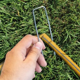 Stiprūs cinkuoto metalo kaiščiai agrotekstilei agrotekstilei ankeriai kaiščiai 100 vnt.