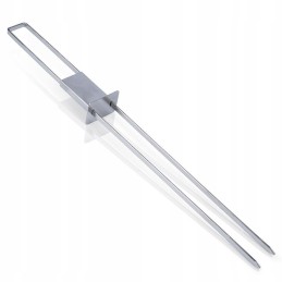 Plieniniai dvigubi kebabo iešmai, 36 cm, 4 vnt