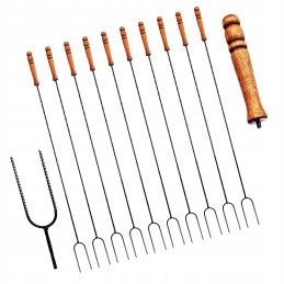 Šakutės šakutės 100 cm kepsninei, 10 vnt