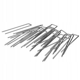 Stiprūs cinkuoto metalo kaiščiai agrotekstilei agrotekstilei ankeriai kaiščiai 100 vnt.