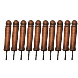 Dešros lazdelės, nerūdijančio plieno, šakutė, 140 cm, 10 vnt