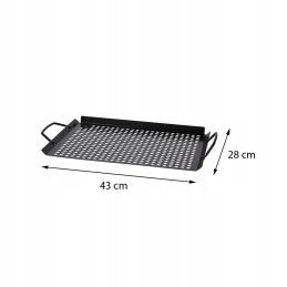 Perforated grill tray 43x28 cm