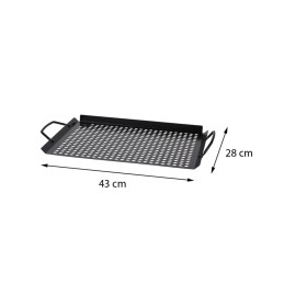 Perforated grill tray 43x28 cm